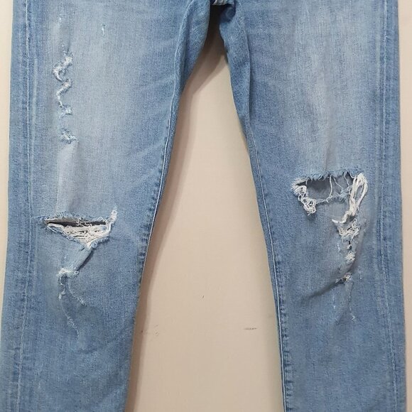 Agolde Isabel Slim Boyfriend Distressed Jeans - Picture 11 of 12